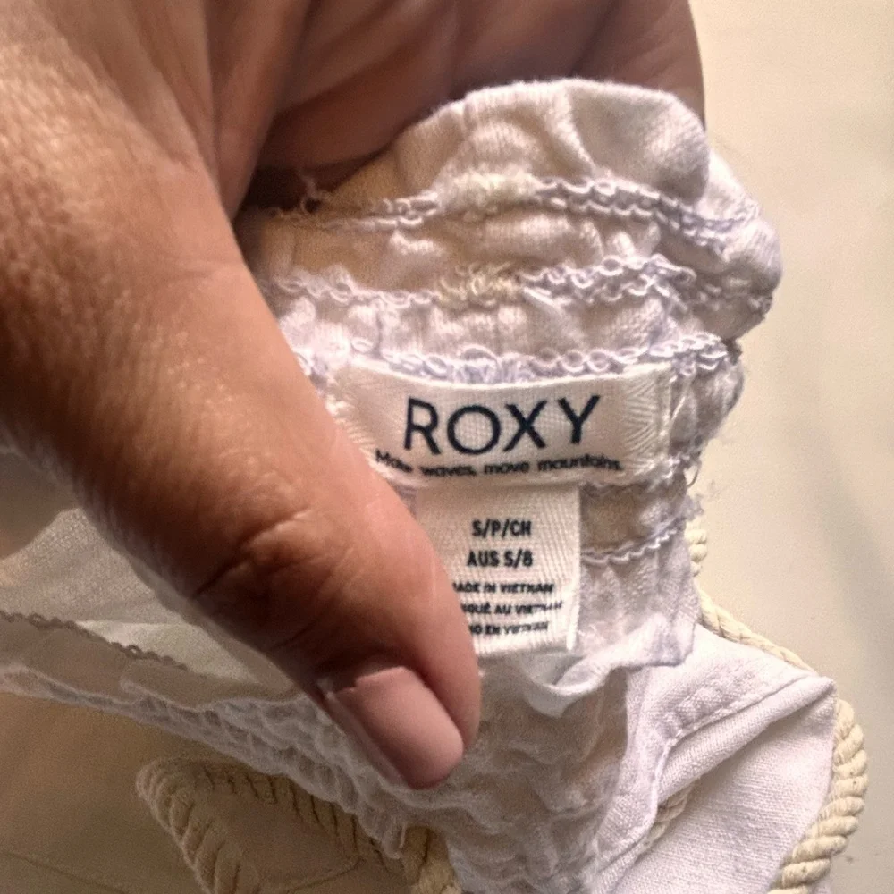 Roxy White Drawstring Pants - Picture 3 of 5